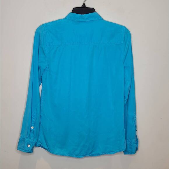 Crown & Ivy Beach blue long sleeve button down shirt - xs - Picture 3 of 5